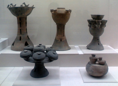 Assorted funerary ornamental grave goods from Kofun tumuli